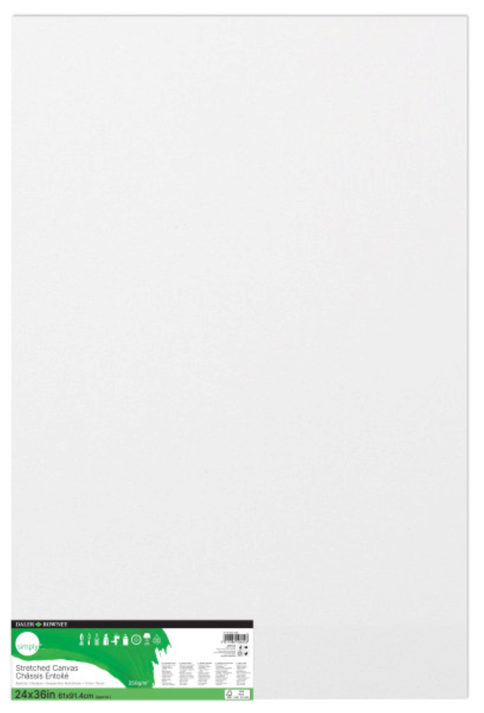 Daler-Rowney Simply Stretched Canvas, White Art Canvas, 24" x 36", 1 Ct - image 1 of 4