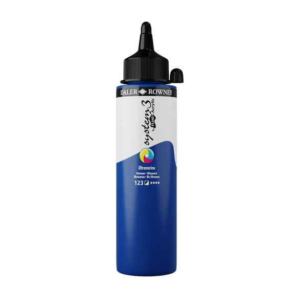 Daler-Rowney System3 Fluid Acrylic - Ultramarine, 250 ml