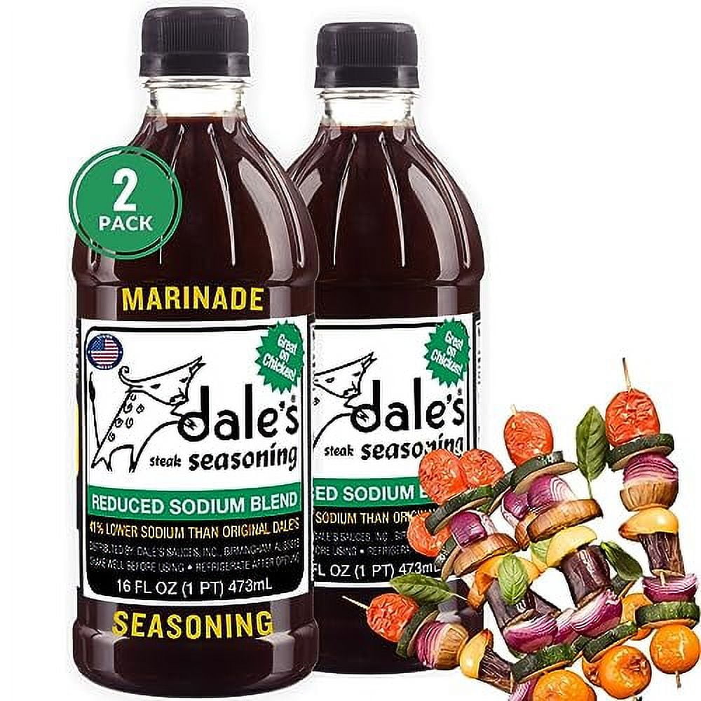 Dales Liquid Steak Seasoning, Low Sodium 16 oz (Pack of 2)