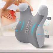Daletu Lumbar Support Pillow for Office Chair, Memory Foam Lower Back Support Cushion, Ergonomic Back Rest for Car Seat, Gaming Chair, Wheelchair, Back Pain Relief Support