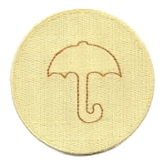 Dalgona Candy Umbrella Shape Patch Survival Game Embroidered Iron On