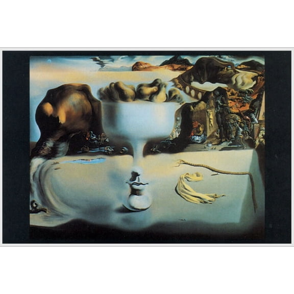 Dali - Apparition of Face & Fruit Poster - 36.5" x 24.5" Laminated