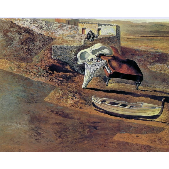 Dali - Atmospheric Skull - CANVAS OR PRINT WALL ART