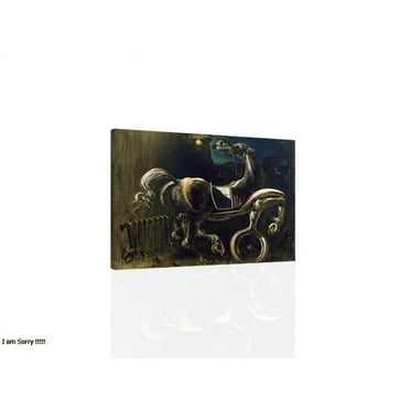 Dali - Debris Of An Automobile - Canvas OR Print Wall Art