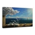 thumbnail image 1 of Dali El Salvador Wave Books Sailing Poster Decorative Painting Canvas Wall Art Living Room Posters Bedroom Painting 16x24inch(40x60cm), 1 of 6