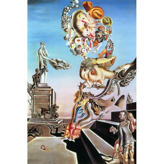 Dali - The Lagubrious Game - CANVAS OR PRINT WALL ART