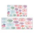 thumbnail image 1 of Dalia Floral Summer Kitchen Rugs and Mats Sets Of 2,Kitchen Decoration Rugs,Rubber Backing Non-Slip Floor Mat for Sink Washable Waterproof Laundry Room Runner Rugs, 1 of 7