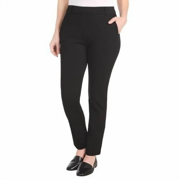 Dalia Ladies' Twill Ponte Pant with Pull-On (Black,Small)