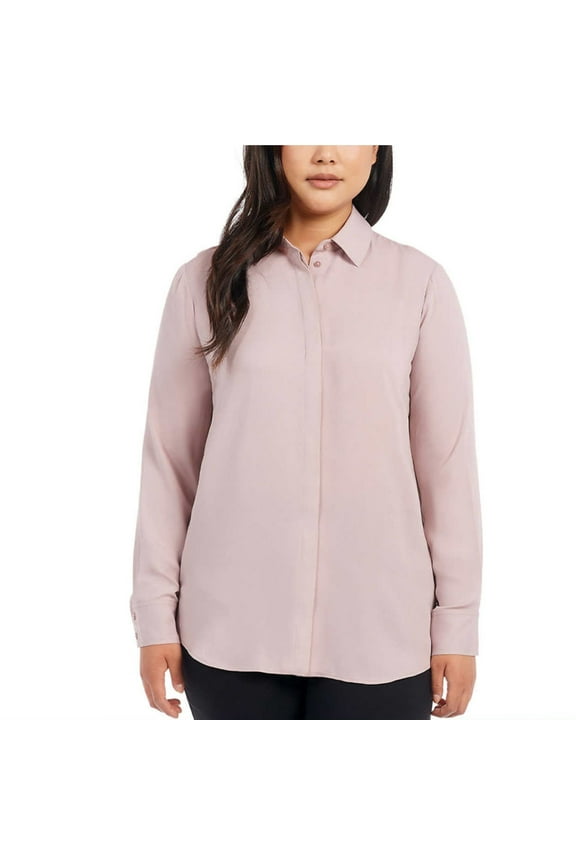 Ladies' Woven Top (Large, Pink)