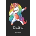 thumbnail image 1 of Dalia - Notizbuch: Individuelles personalisiertes M?dchen & Frauen Namen Blanko Einhorn Notizbuch f?r Dalia. Liniert leere Seiten. Ideal, 1 of 1