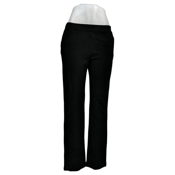 Dalia Women's Pants Sz M Pull-On Straight Leg Knit Pant Black