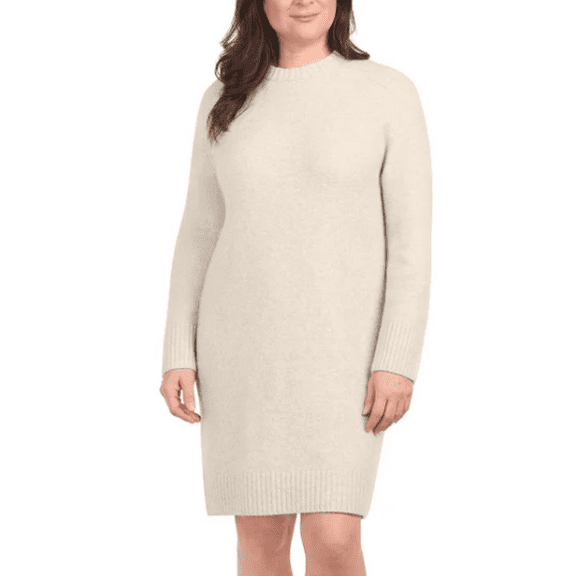 Dalia Women's Sweater Dress Beige Mix Small