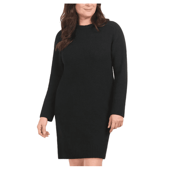 Dalia Women's Sweater Dress Black Large