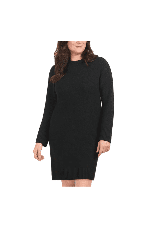 Women's Sweater Dress Black XL