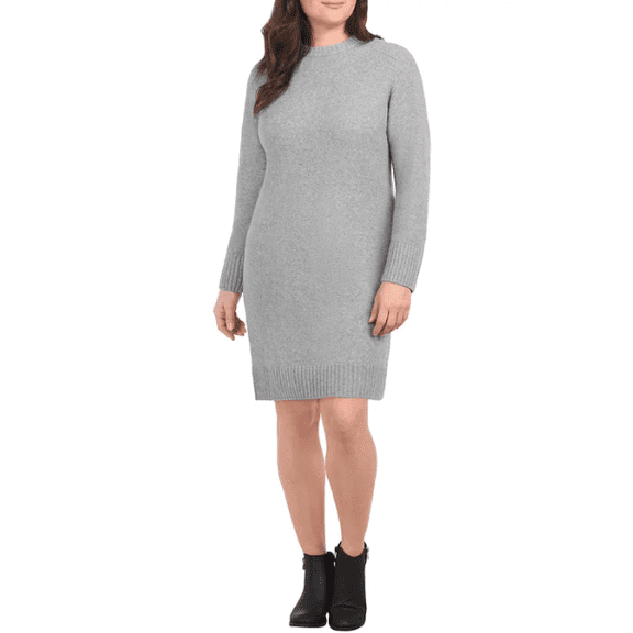 Dalia Women's Sweater Dress Gray Medium