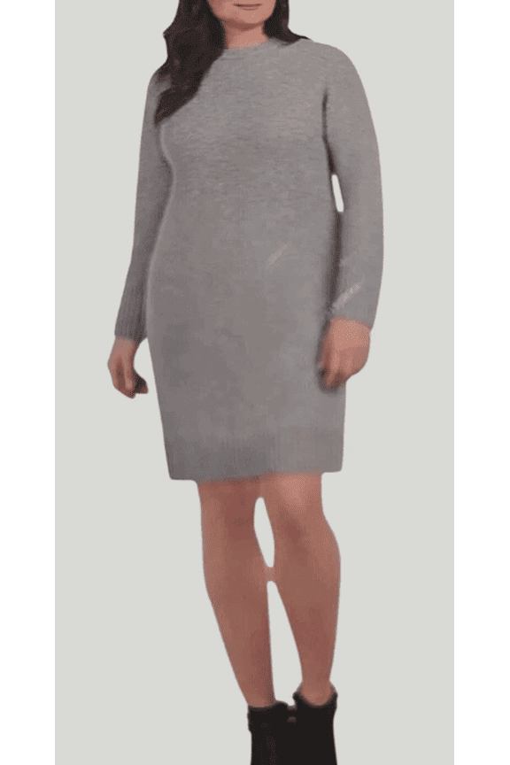 Women's Sweater Dress Gray XXL