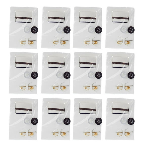 Dalidasy 15pcs Travel Sewing Kits Thread Repair with Needles Threads Button Pin for Hotel Amenities Necessities