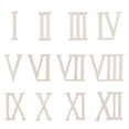 thumbnail image 1 of Dalidasy 24 Wooden Roman Numerals Shape Unfinished Wood Cutouts Wooden Slices Numbers Ornaments for Craft Wood Embellishment, 1 of 10