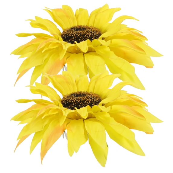 Dalidasy 2Pcs Sunflower Curtain Tie Holders Drapery Holdback Clamps Household Office Curtain Tieback Clips