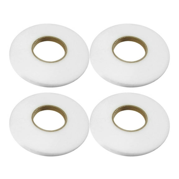 Dalidasy 4 Rolls- on Hemming Tape Fabric Fusing Tape Fusible Bonding Web Adhesive Tape for Bonding Clothes Jeans Pants Collars 0.9cm