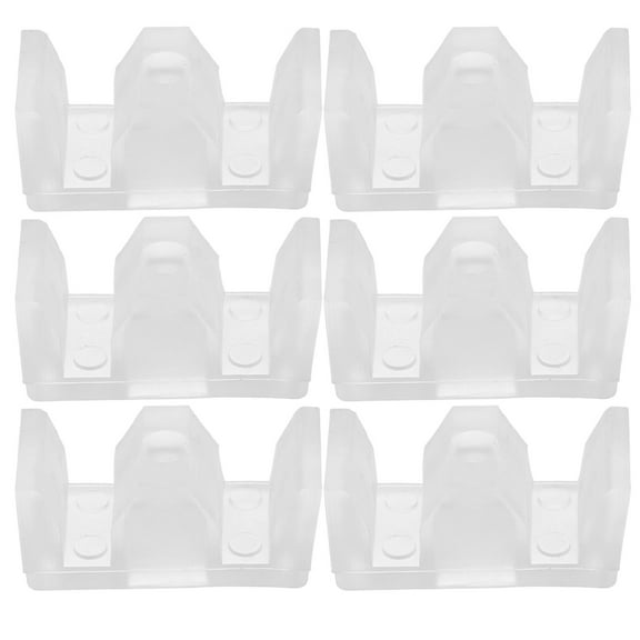 Dalidasy 6pcs Bathroom Sliding Shower Door Bumper Anti Collision Pads Bumpers with 6 Screws Water Stopper Shower Door Bottom Seal Strip for Frameless Glass Doors Protection Leak Prevention