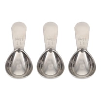Dalidasy Measuring 15ml Teaspoons Scoop: 3pcs Short Handle Coffee Scoop Stainless Steel Tablespoon Dry and Ingredients