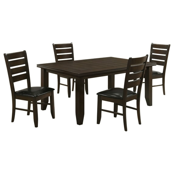 Dalila 5-piece Rectangular Dining Table Set Cappuccino