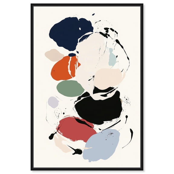 Dalio I Canvas Modern Wall Art by Art Remedy, Black Frame, 10 x 15