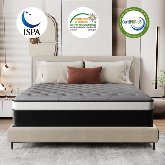 DalisTairy 12 inch Full Mattress in a Box Gel Memory Foam and Pocket Spring Hybrid Mattress