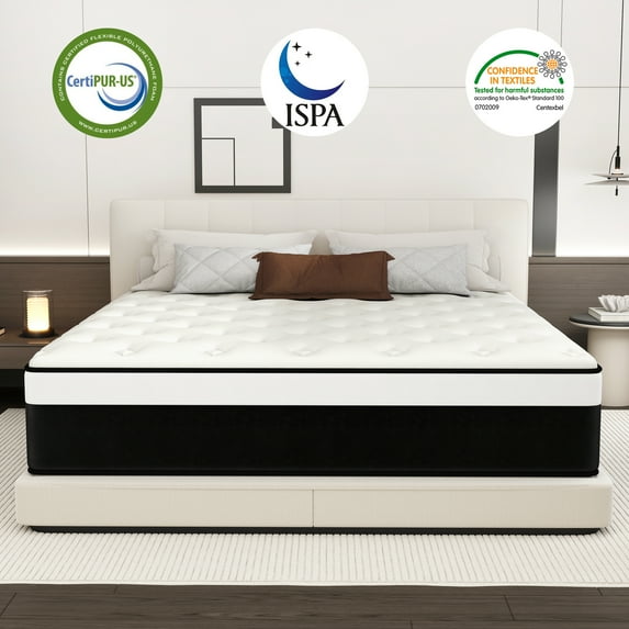 DalisTairy 8 inch Hybrid Mattress in a Box, Gel Memory Foam and Pocket Spring ,Queen Mattress
