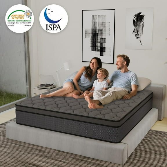 DalisTairy Queen Mattress, 12 inch Hybrid Memory Foam Mattress in a Box, Pressure Relief, CertiPUR-US