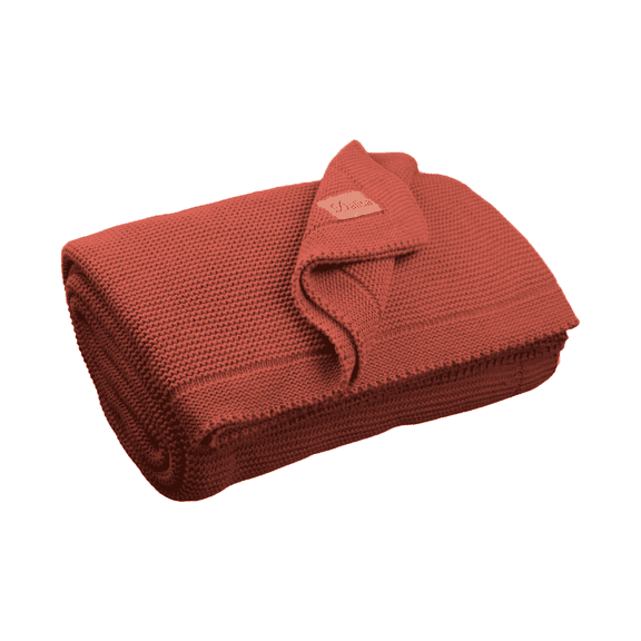 Dalisa 100% Organic Turkish Cotton Throw Blanket - GOTS Certified, Cozy - Perfect for Couch, Bed, and Home Decor - Boho Vintage Knit Alina (Amber Glow, 60x80)