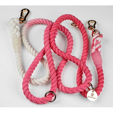 Dalisay Pure Barking Pink" Beyond Par Cotton Rope Leash