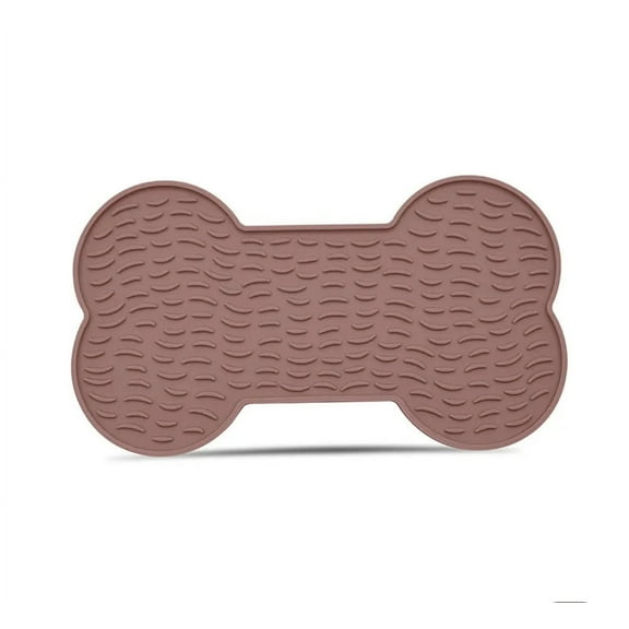 Dalisay Pure Dog Bone Pink Slow Feeder Lick Mat