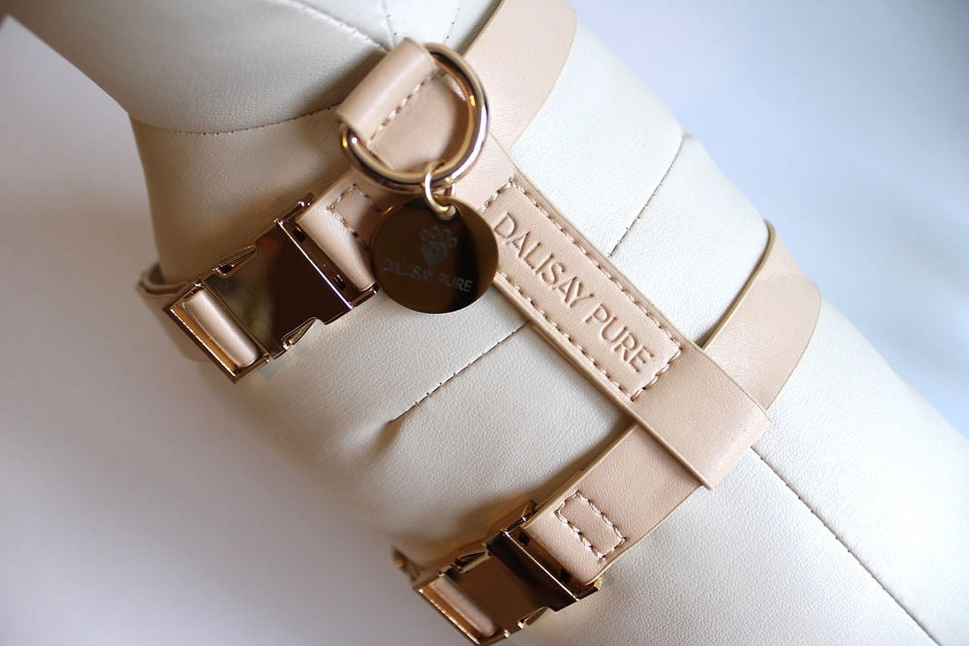 Dalisay Pure Vegan Leather Tan Dog Harness