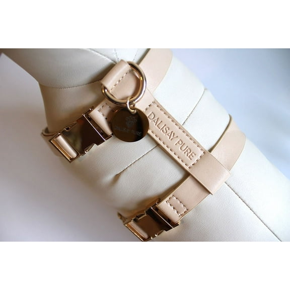 Dalisay Pure Vegan Leather Tan Dog Harness