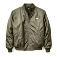 thumbnail image 1 of Dalix Alien Embroidered Bomber Jacket Lightweight Zip Windbreaker Mens in Army S Small, 1 of 5