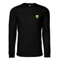 thumbnail image 1 of Dalix Alien Embroidered Cotton Classic Fit Long Sleeve Crewneck Tee Shirt Mens in Black 2XL XX-Large, 1 of 5