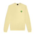 thumbnail image 1 of Dalix Alien Embroidered Fleece Crewneck Long Sleeve Sweatshirt Mens in French Vanilla S Small, 1 of 5