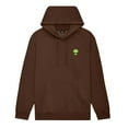 thumbnail image 1 of Dalix Alien Embroidery Relaxed Hoodie Soft Fleece Sweatshirt Drawcord Fit Lounge Mens in Chestnut 2XL XX-Large, 1 of 5