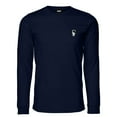 thumbnail image 1 of Dalix Astronaut Embroidered Cotton Classic Fit Long Sleeve Crewneck Tee Shirt Mens in Navy Blue S Small, 1 of 5