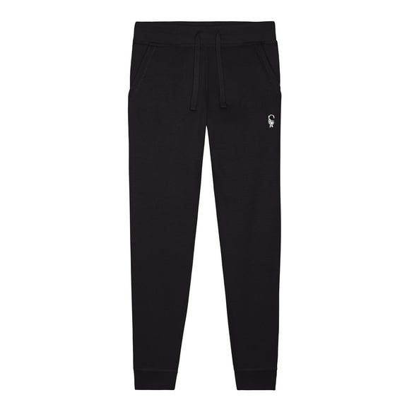 Dalix Astronaut Embroidered Jogger Pant Soft Fleece Relaxed Fit Lounge Mens in Black XS X-Small