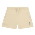 thumbnail image 1 of Dalix Astronaut Embroidered Shorts Washed Soft Fleece Relaxed Drawstring Pocket Fit Lounge Womens in Bone XL X-Large, 1 of 5