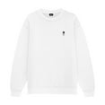 thumbnail image 1 of Dalix Astronaut Embroidery Relaxed Crewneck Sweatshirt Soft Fleece Fit Lounge Mens in White XS X-Small, 1 of 5