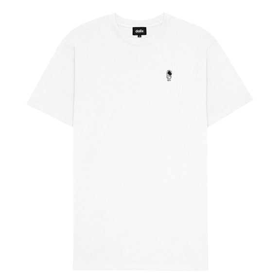 Dalix Astronaut Heavyweight Soft Tee Short Sleeve Cotton Shirt Mens in White 2XL XX-Large