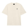 thumbnail image 1 of Dalix Astronaut Relaxed Heavy Cotton Short Sleeve Summer Tee Mens in Bone S Small, 1 of 5