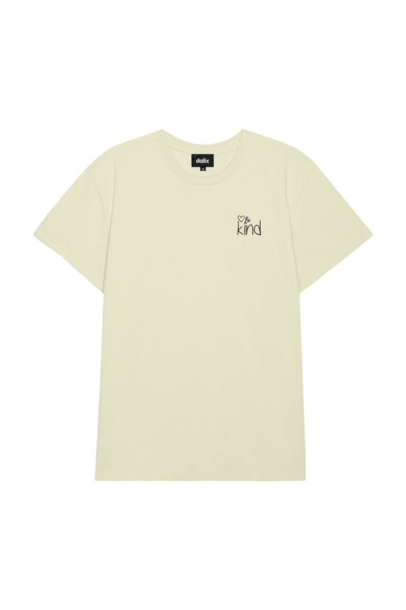 Be Kind Everyday Tee Lightweight Short Sleeve Summer Shirt Womens in Chartreuse S Small
