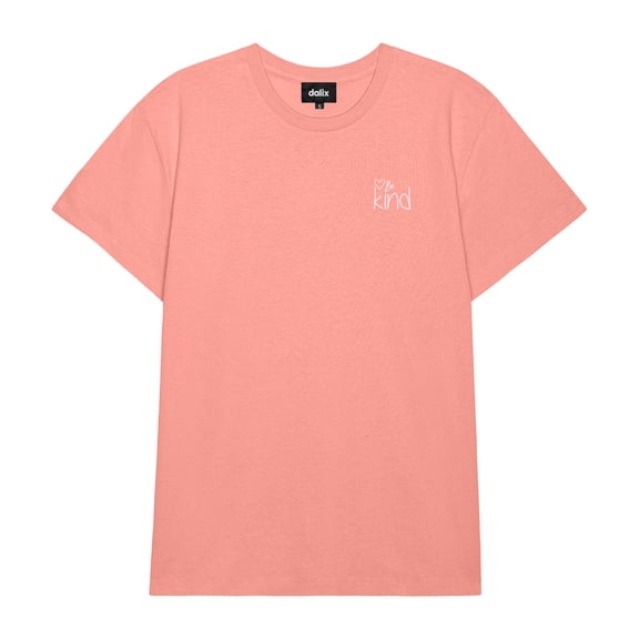 Dalix Be Kind Everyday Tee Lightweight Short Sleeve Summer Shirt Womens in Dusty Rose S Small