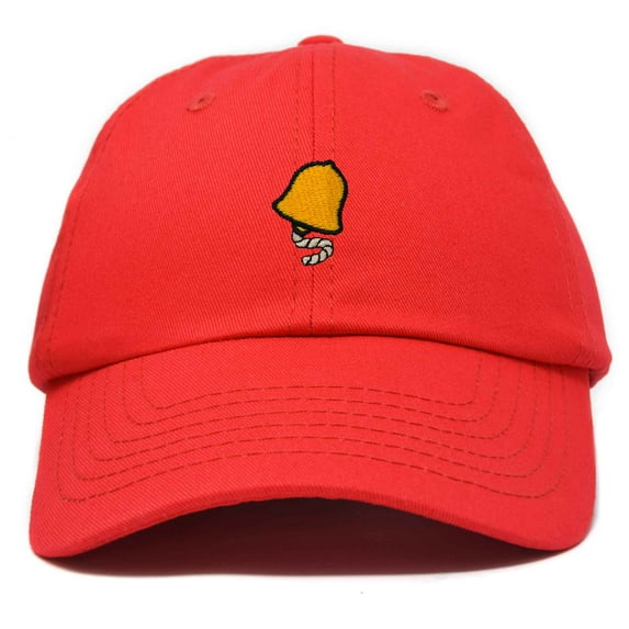 Dalix Bell Embroidered Cap Cotton Baseball Hat Nautical Womens in Red