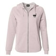 thumbnail image 1 of Dalix Black Cat Embroidered Fleece Zip Washed Hoodie Cold Fall Winter Women in Blush 2XL XX-Large, 1 of 5